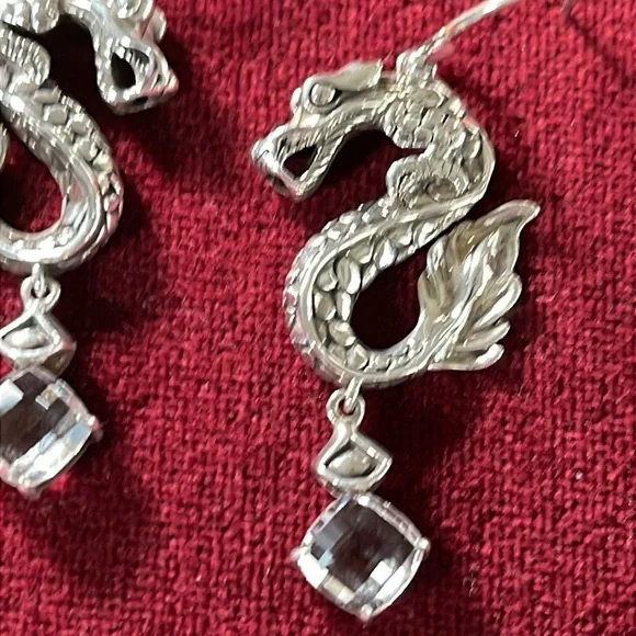 John Hardy Legends Naga Dragon Collection in Sterling Silver Earrings - Picture 5 of 7
